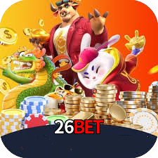 Imagem promocional da 26BET mostrando a plataforma e suas vantagens